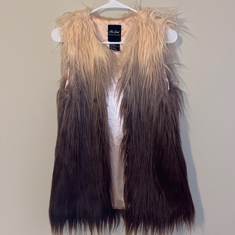 Me Jane Ombré Pink Fur Vest